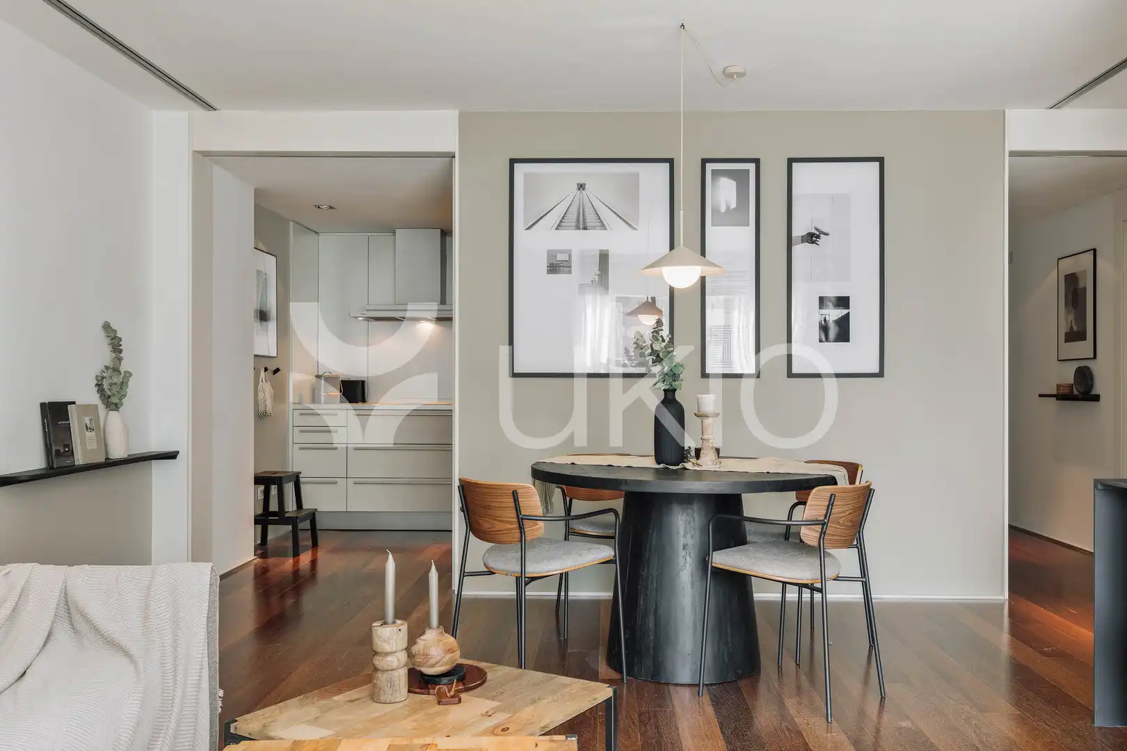 Dining room of Apartments for rent in Barcelona  with Air Conditioner, Heating and Furnished