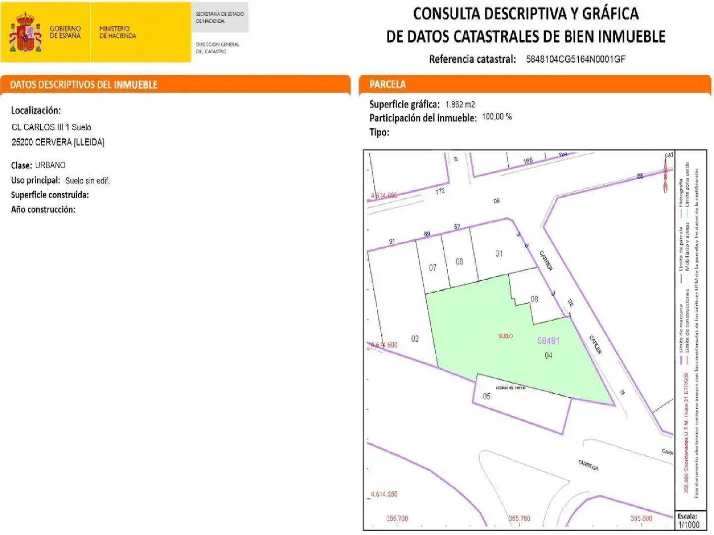 Grundstücke und Bauplätze zum Verkauf in Cervera, imagen 21