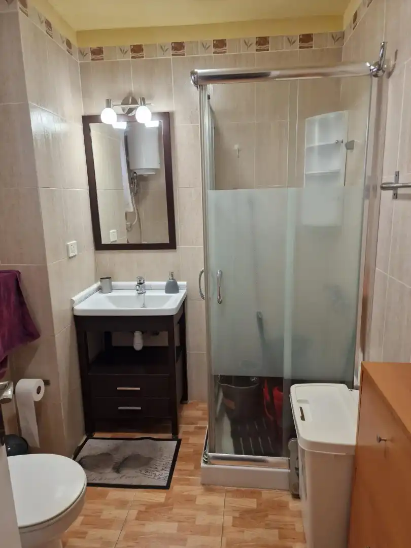 Baño de Apartamento de alquiler en San Cristóbal de la Laguna con Amueblado, Lavadora y Microondas