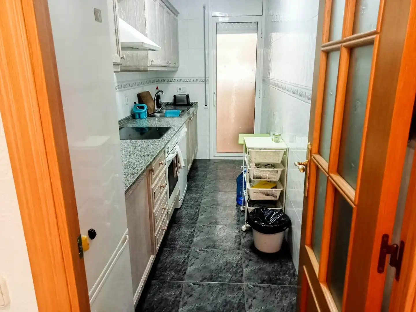 Kitchen of Flat for sale in Cunit  with Air Conditioner, Terrace and Community pool