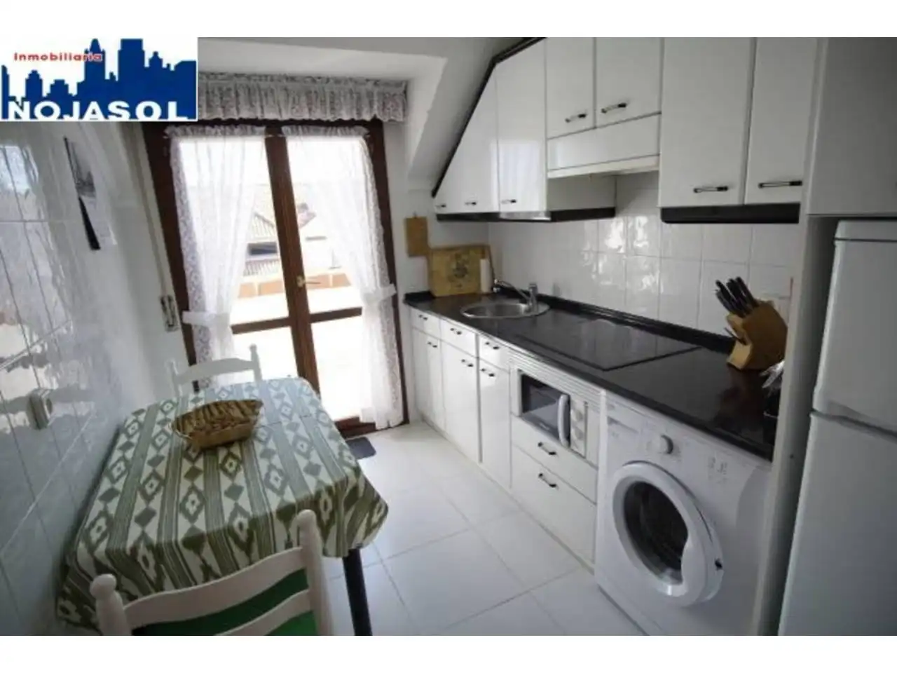 Küche von Dachboden zur Miete in Noja mit Heizung, Terrasse und Möbliert