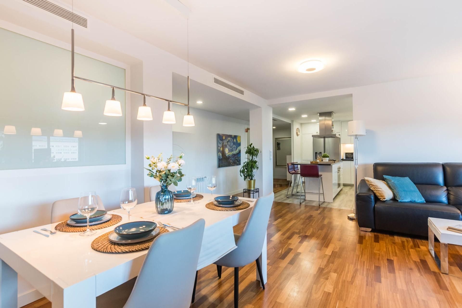 Menjador de Pis en venda en  Murcia Capital amb Aire condicionat, Terrassa i Balcó