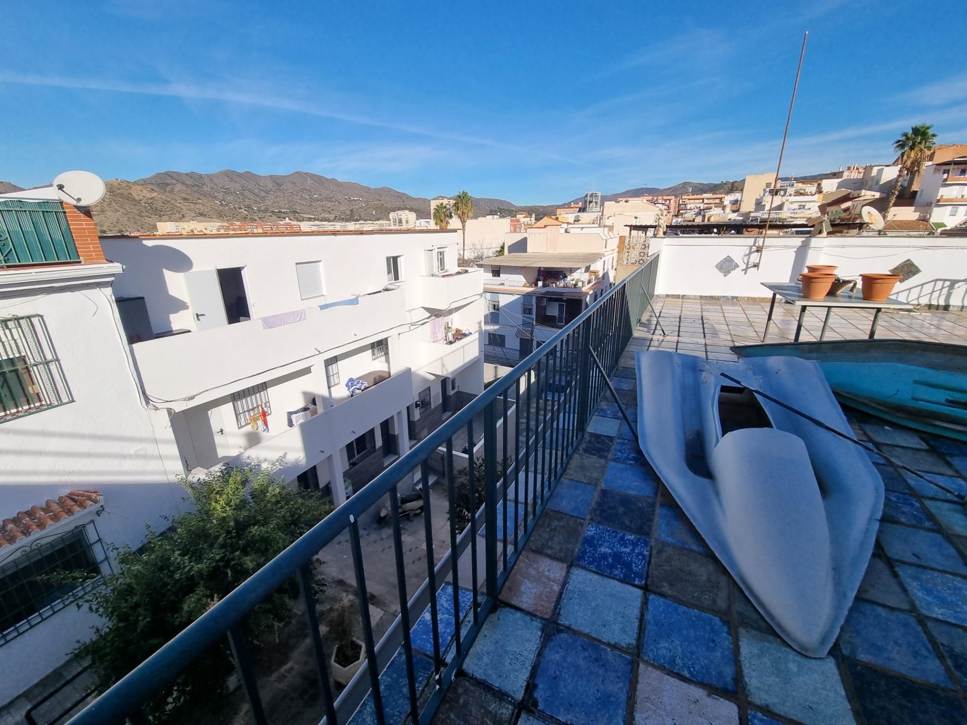 Vista exterior de Casa adosada en venda en Málaga Capital amb Aire condicionat, Calefacció i Terrassa