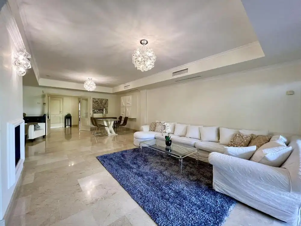 Living room of Ground floor for rent in Marbella  with Air Conditioner, Private garden and Terrace