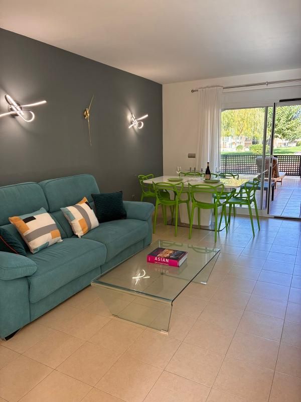 Living room of Planta baja to rent in El Verger  with Air Conditioner, Private garden and Terrace
