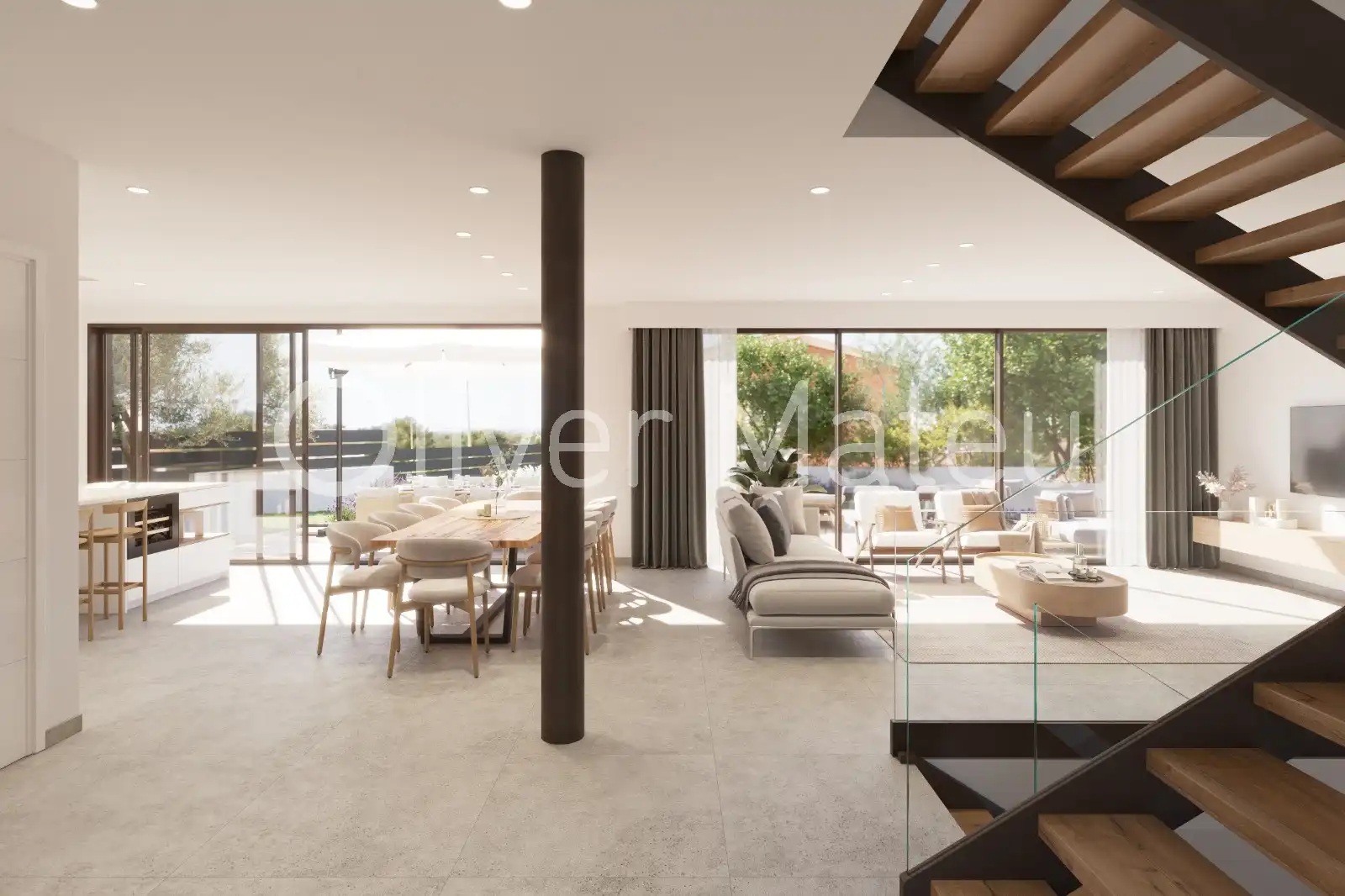 Sala d'estar de Casa o xalet en venda en Marratxí amb Aire condicionat, Calefacció i Jardí privat