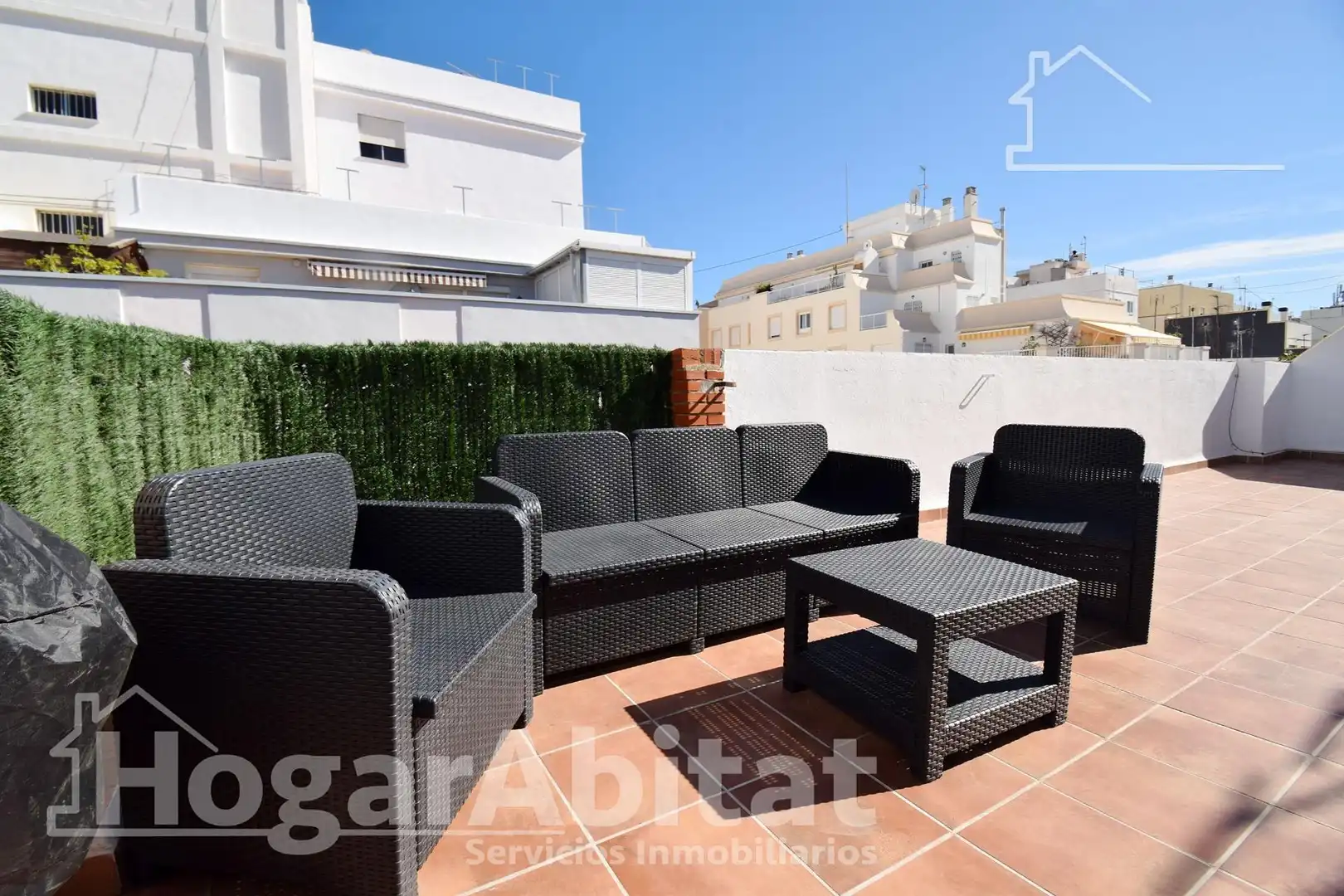 Terrasse von Dachboden zum Verkauf in Burriana / Borriana mit Klimaanlage, Heizung und Terrasse