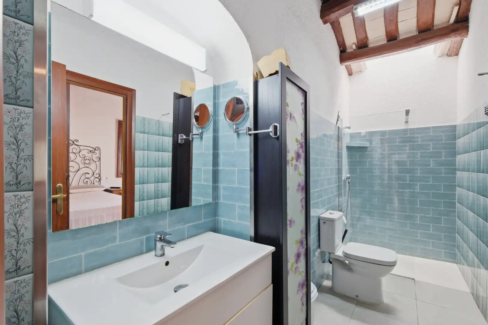 Baño de Casa adosada en venta en Riudarenes con Aire acondicionado, Calefacción y Jardín privado