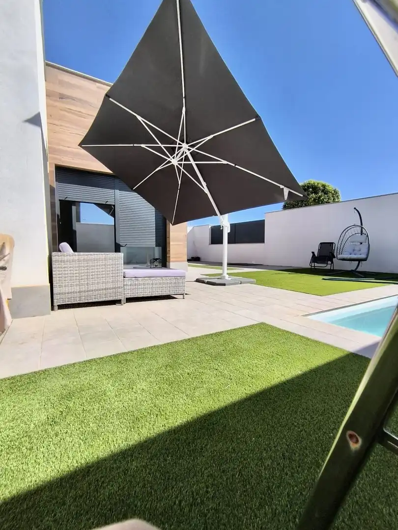 Terraza de Casa o chalet en venta en Umbrete con Aire acondicionado, Parquet y Trastero