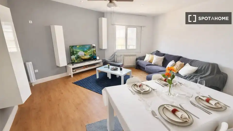 Sala d'estar de Apartament per a compartir en Barcelona amb Aire condicionat, Calefacció i Terrassa
