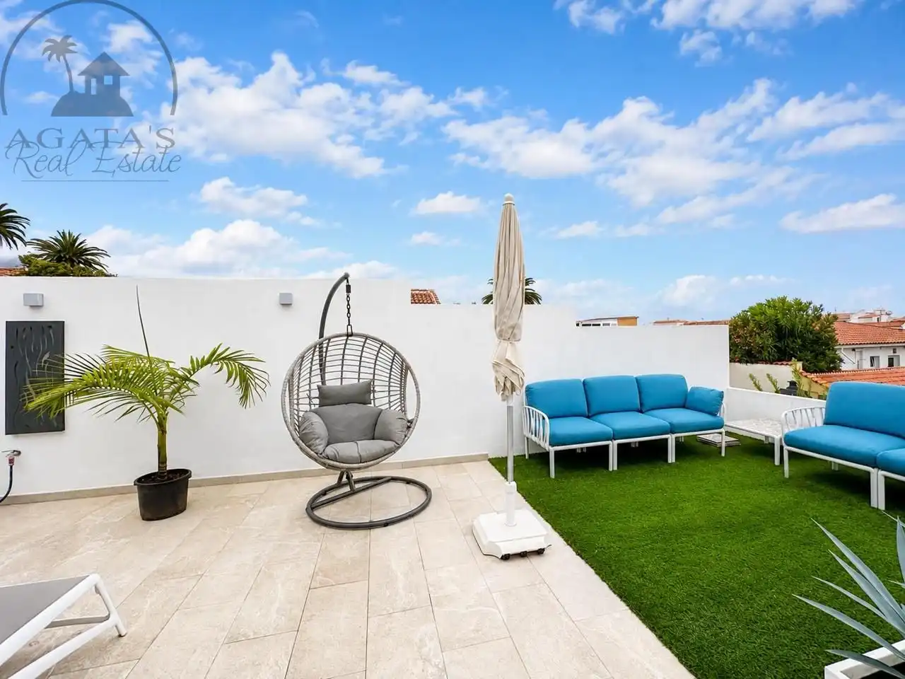 Terraza de Casa o chalet en venta en Los Realejos con Aire acondicionado, Jardín privado y Terraza