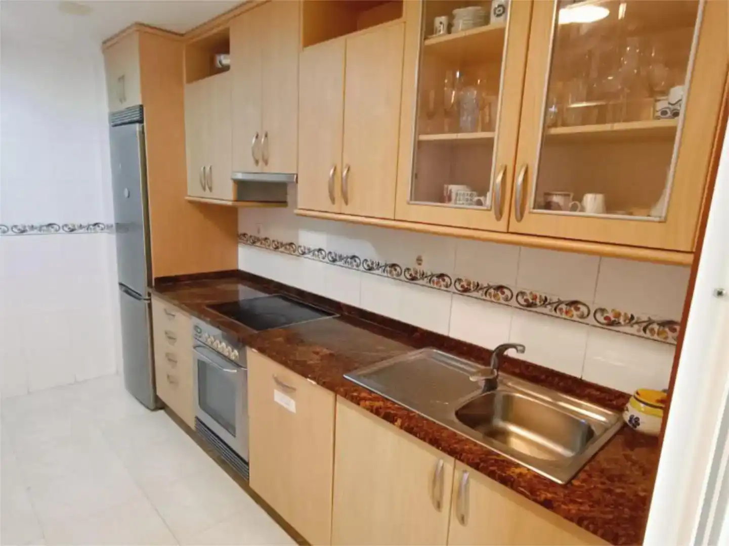 Kitchen of Flat for rent in Viveiro  with Furnished and Balcony