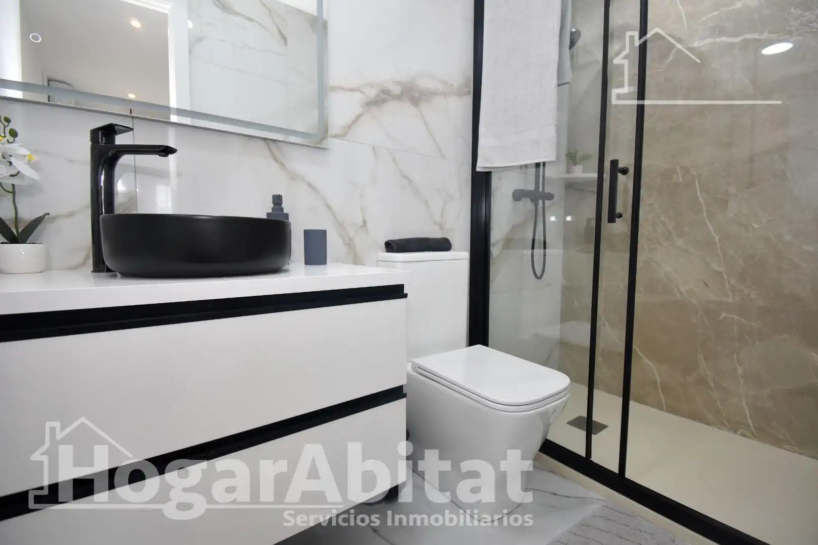 Badezimmer von Haus oder Chalet zum Verkauf in Vila-real mit Klimaanlage, Heizung und Terrasse