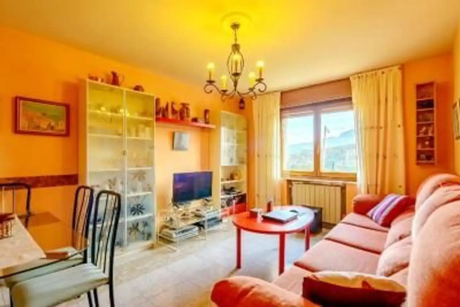 Living room of Houses for sale in Bimenes  with Heating, Private garden and Parquet flooring