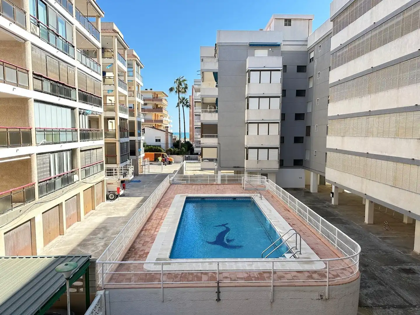 Swimming pool of Apartments for sale in Daimús  with Air Conditioner, Terrace and Community pool