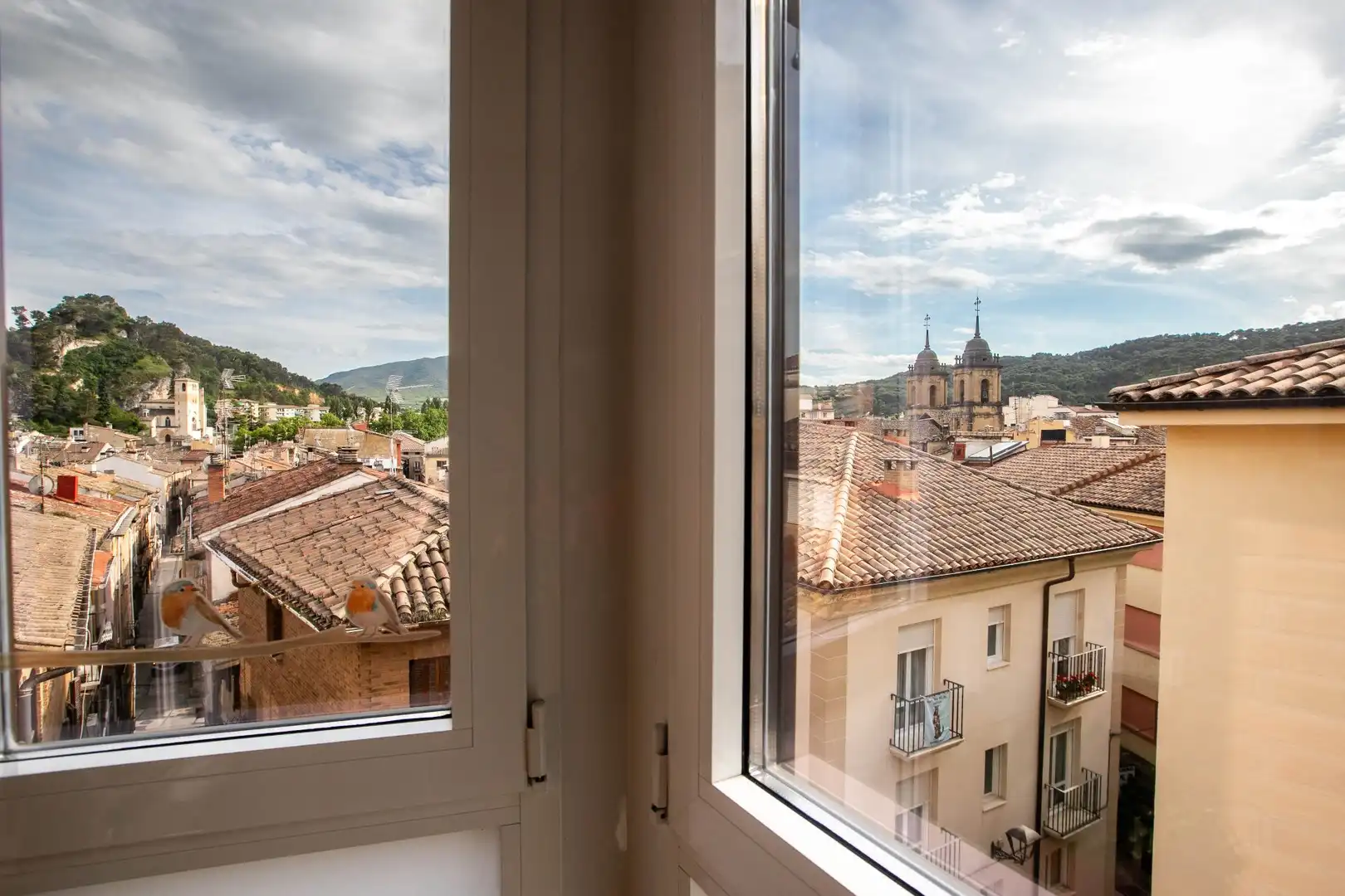 Schlafzimmer von Wohnung zum Verkauf in Estella / Lizarra mit Heizung, Terrasse und Möbliert