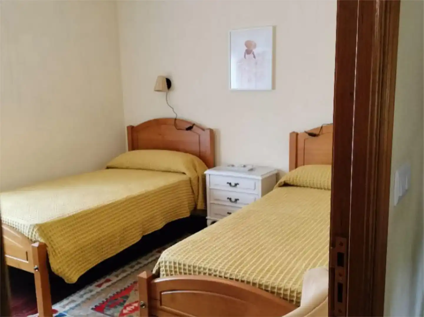 Dormitori de Casa o xalet de lloguer en Porto do Son amb Jardí privat, Parquet i Moblat