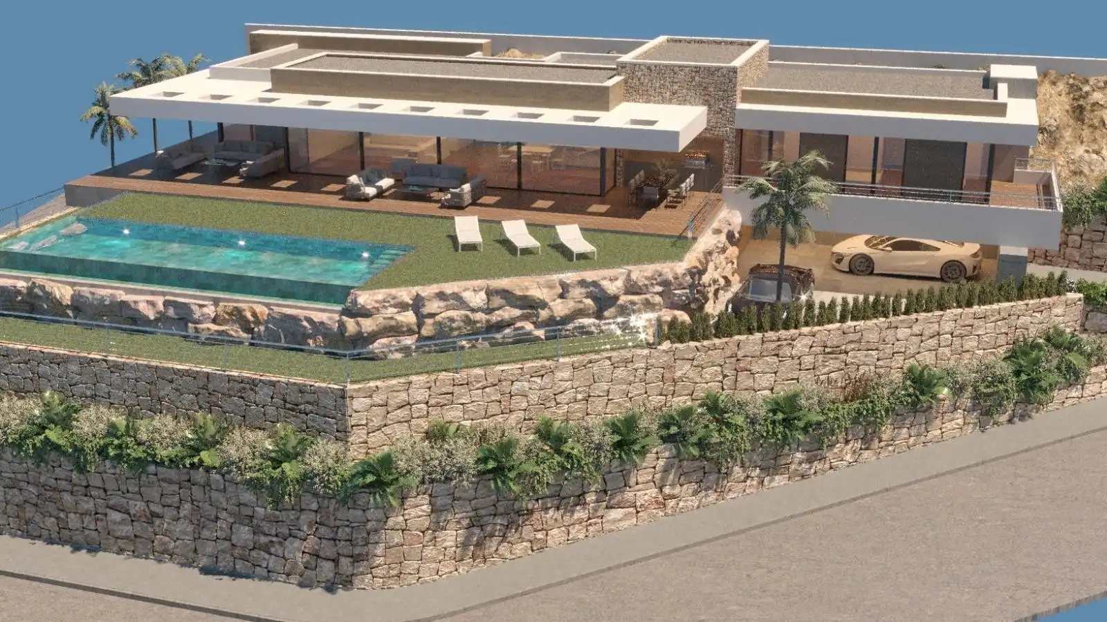 Piscina de Casa o xalet en venda en Rojales amb Aire condicionat, Jardí privat i Terrassa