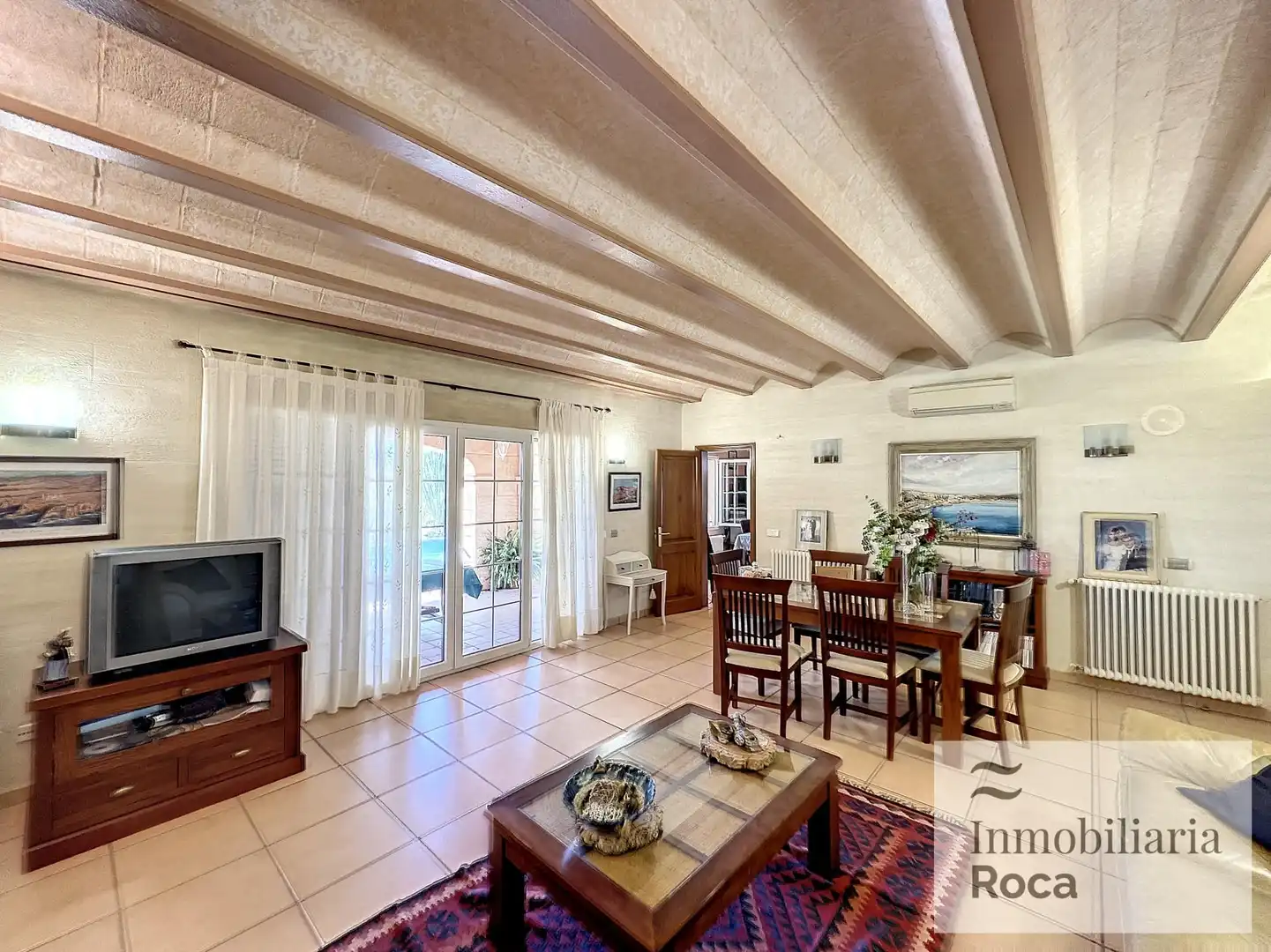 Sala d'estar de Finca rústica en venda en Maó - Mahón amb Aire condicionat, Calefacció i Jardí privat