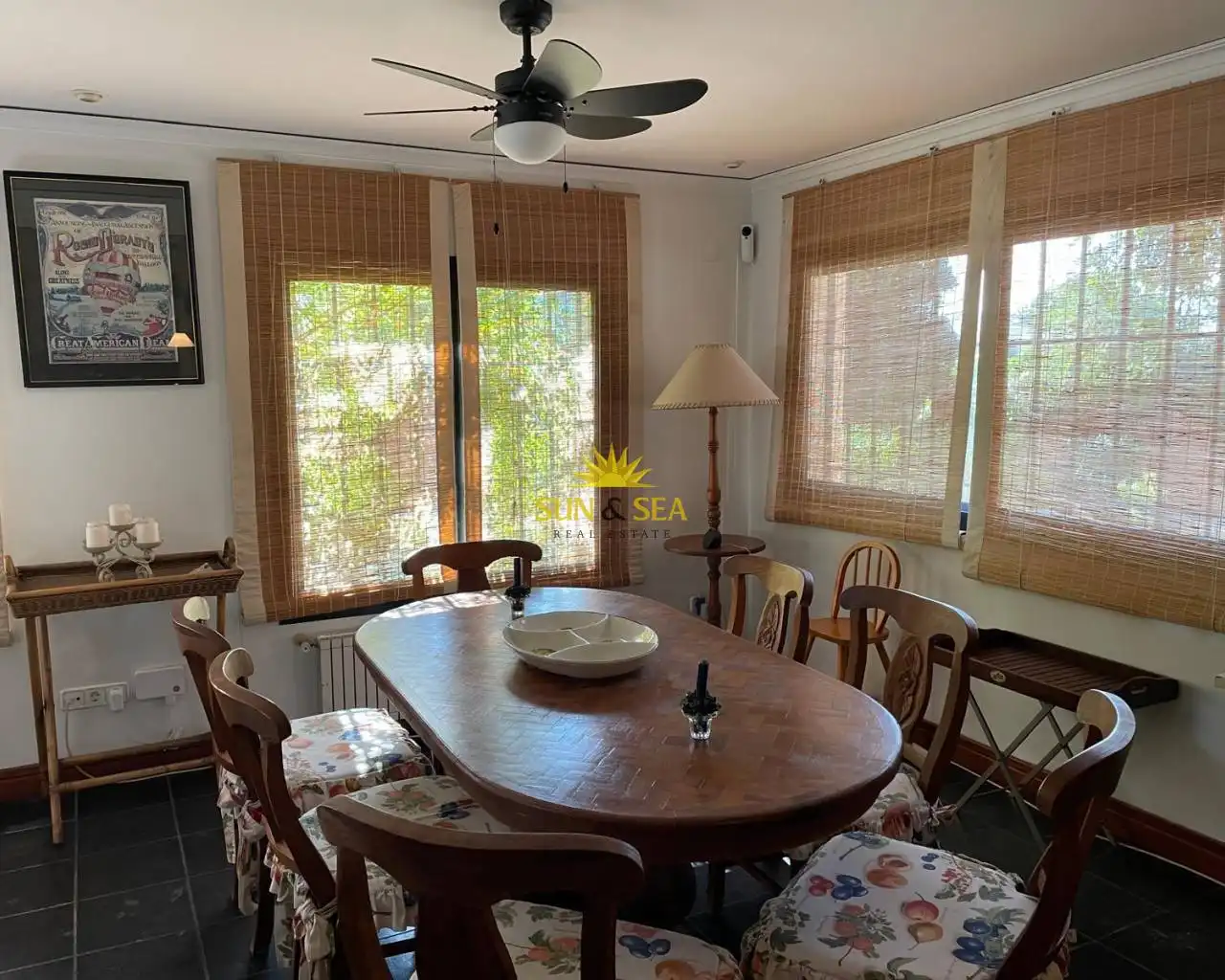 Dining room of Houses for rent in Benidorm  with Air Conditioner, Private garden and Terrace