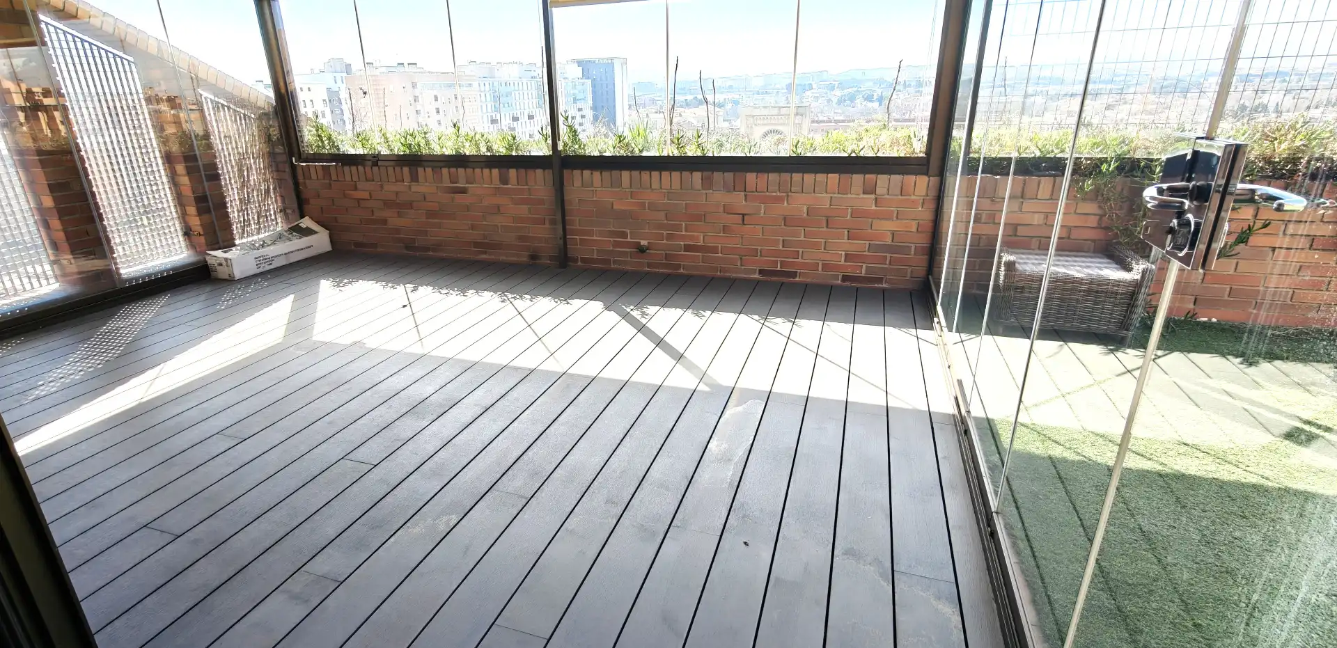 Terrace of Attic for rent in Zaragoza  with Air Conditioner, Heating and Parquet flooring