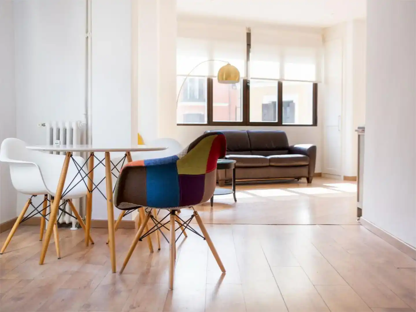 Sala d'estar de Loft de lloguer en Madrid amb Aire condicionat, Parquet i Traster
