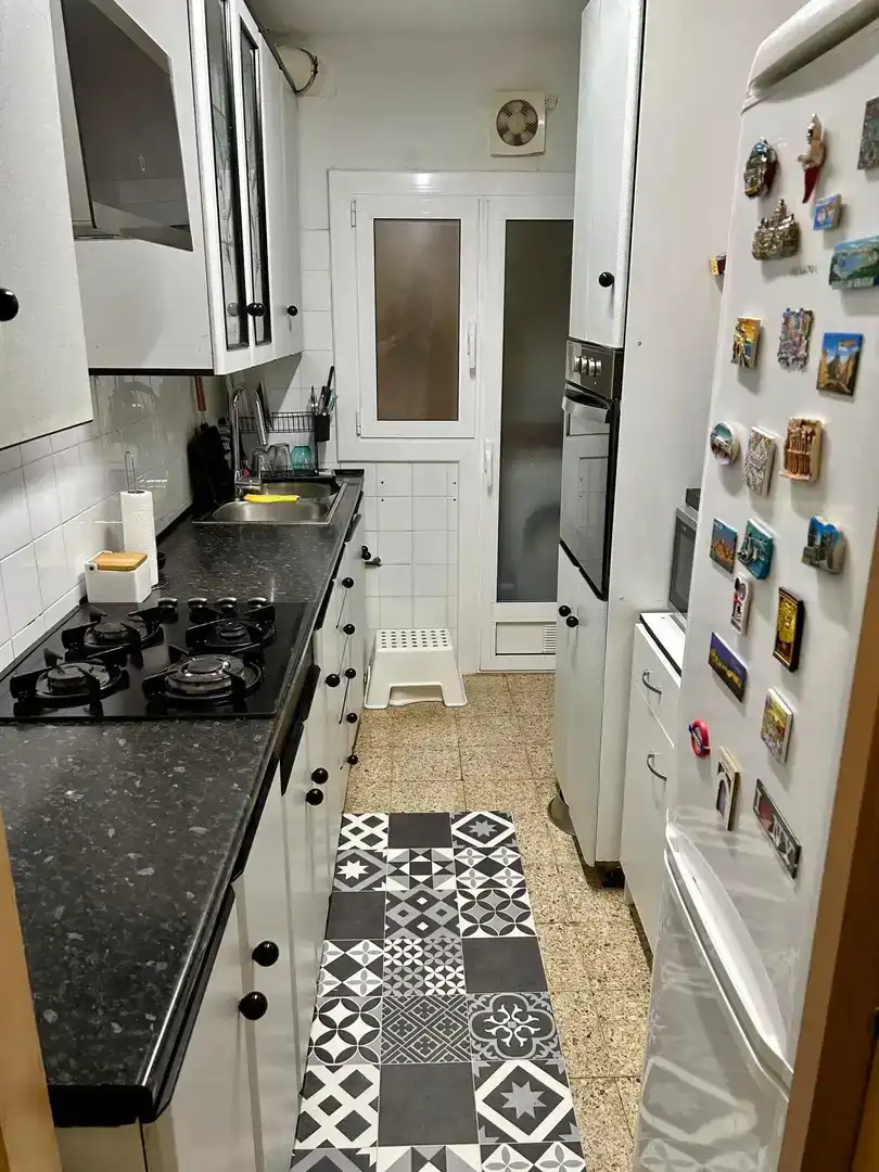 Kitchen of Flat for sale in Badalona  with Balcony