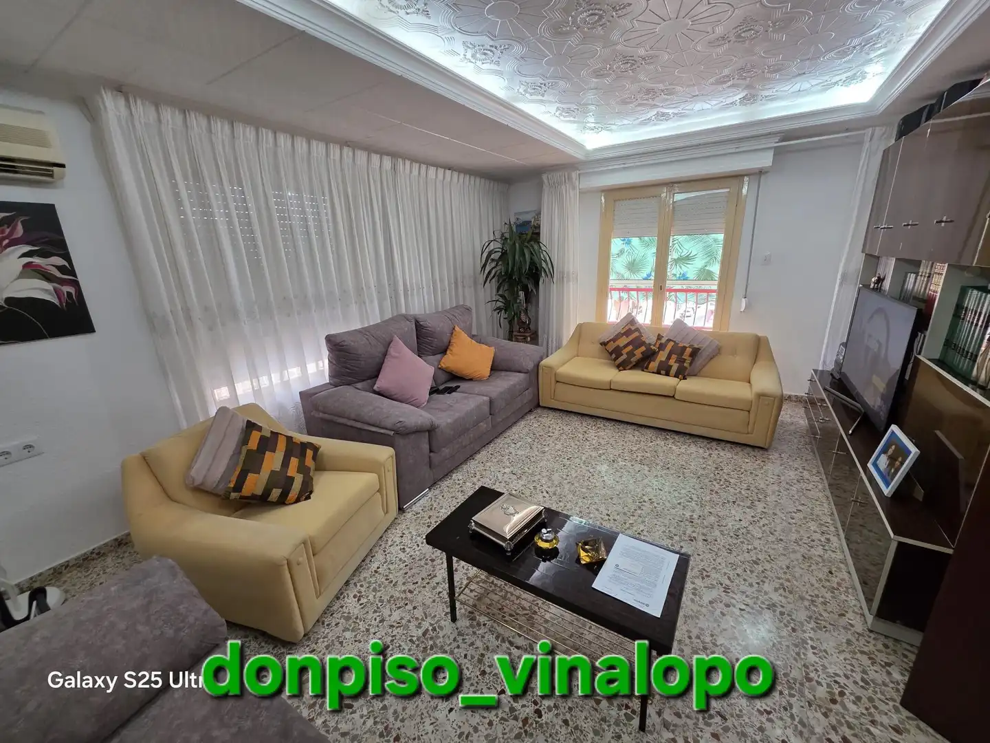 Wohnzimmer von Wohnungen zum Verkauf in Elda mit Klimaanlage, Heizung und Balkon