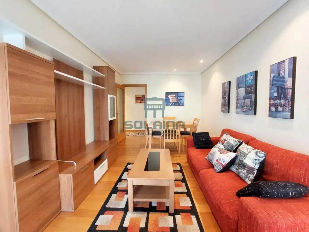 Sala d'estar de Apartament de lloguer en Ourense Capital  amb Calefacció, Traster i Moblat