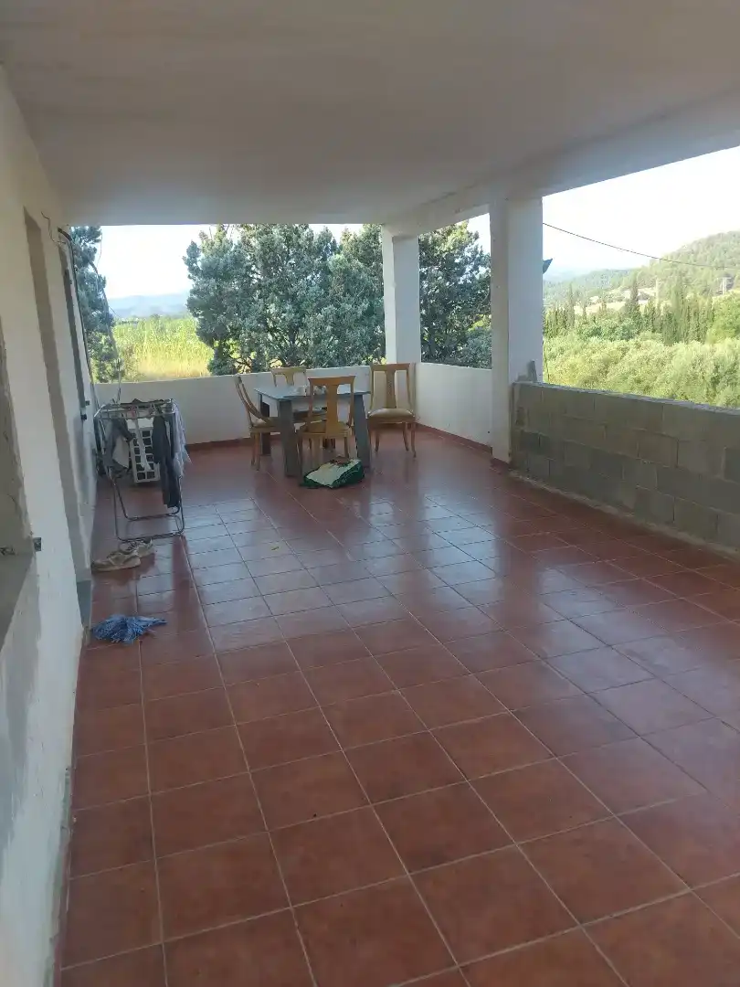 Terraza de Casa o chalet de alquiler en Montroi / Montroy con Jardín privado, Piscina y Amueblado