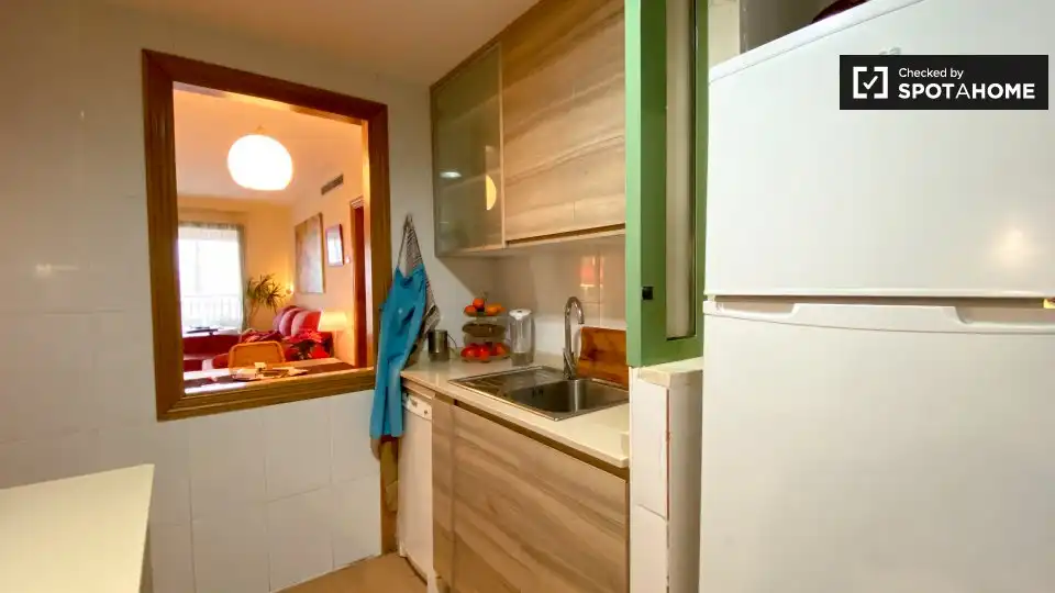 Kitchen of Flat for rent in Alboraya  with Air Conditioner, Heating and Furnished