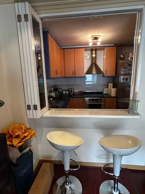 Kitchen of Flat for sale in Vilagarcía de Arousa  with Parquet flooring, Storage room and Furnished