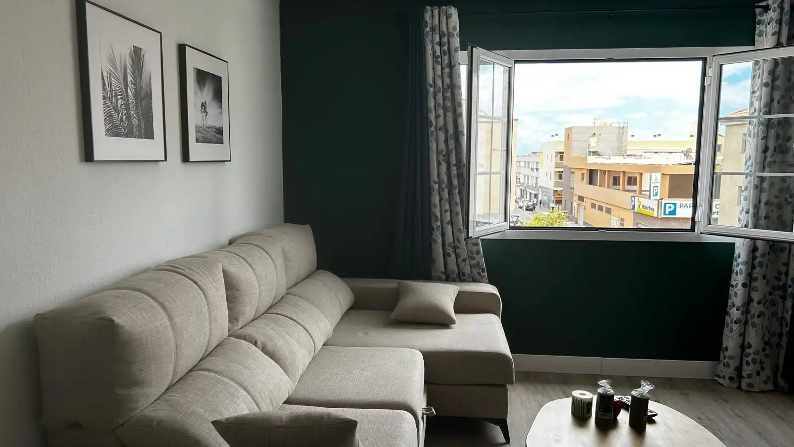 Living room of Flat for sale in La Oliva  with Storage room and Furnished