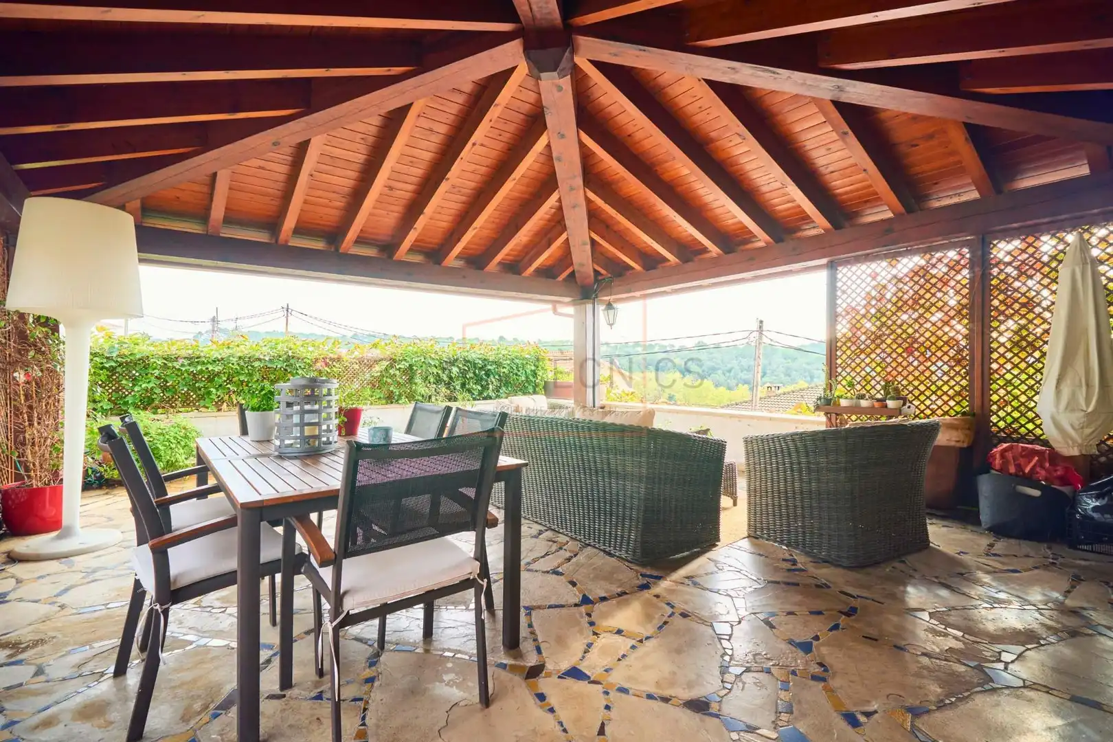 Terrassa de Casa o xalet en venda en Les Franqueses del Vallès amb Aire condicionat, Jardí privat i Terrassa