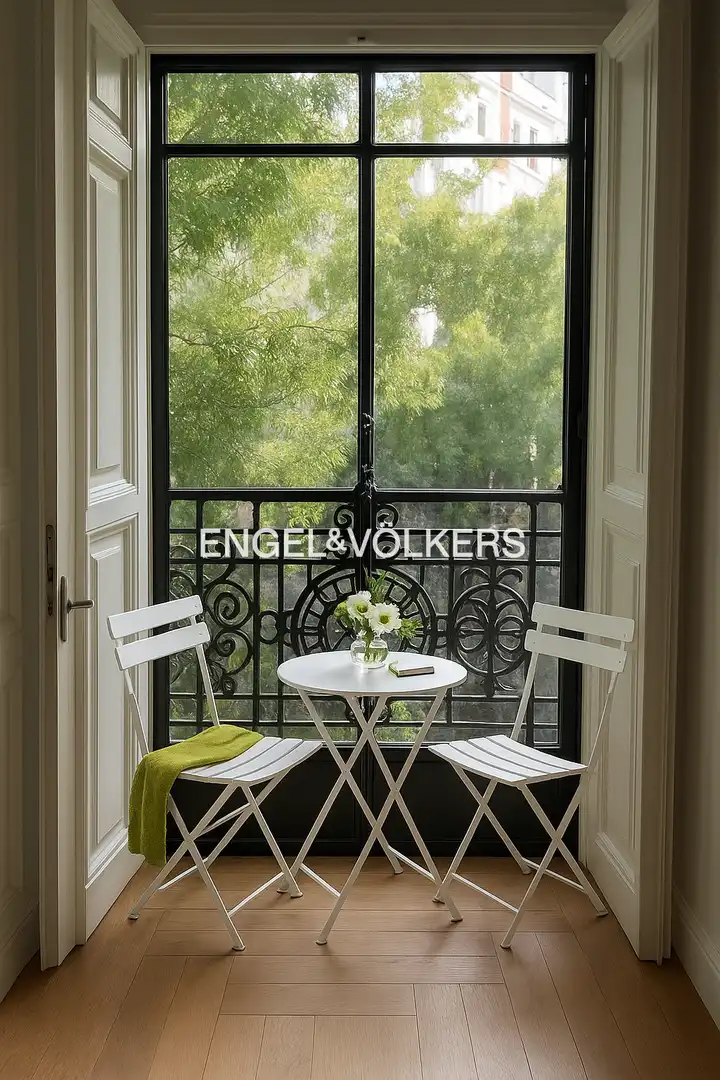 Terrasse von Wohnung zur Miete in Barrio de Salamanca