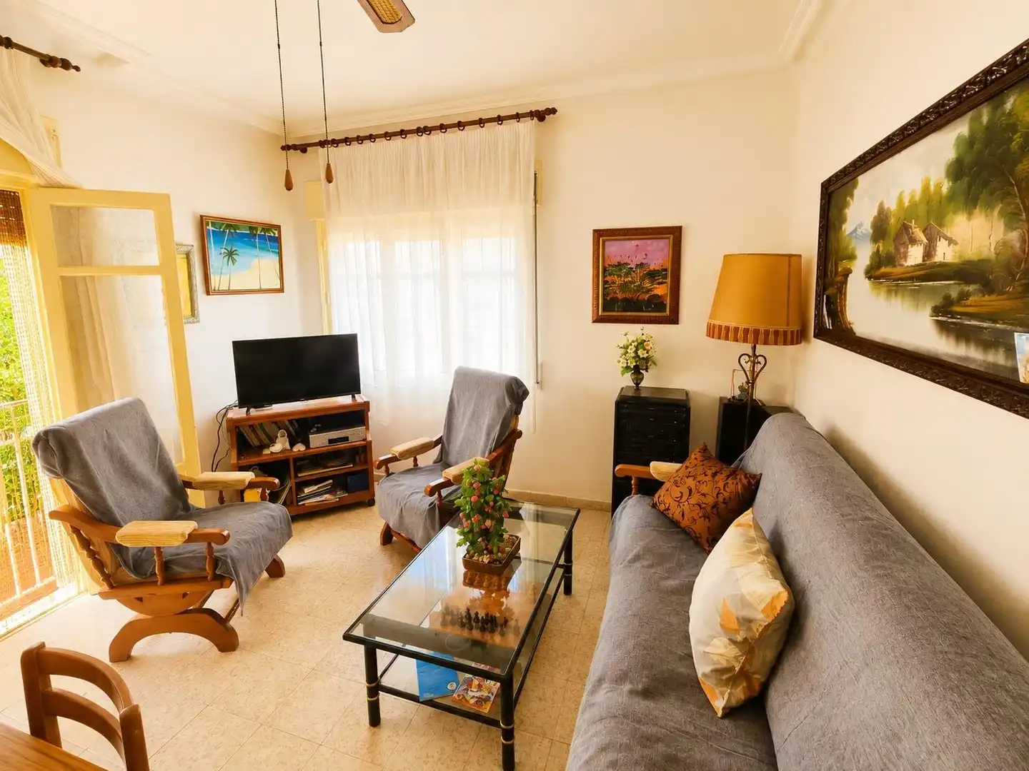 Sala de estar de Apartamento en venta en San Javier con Jardín privado, Terraza y Amueblado
