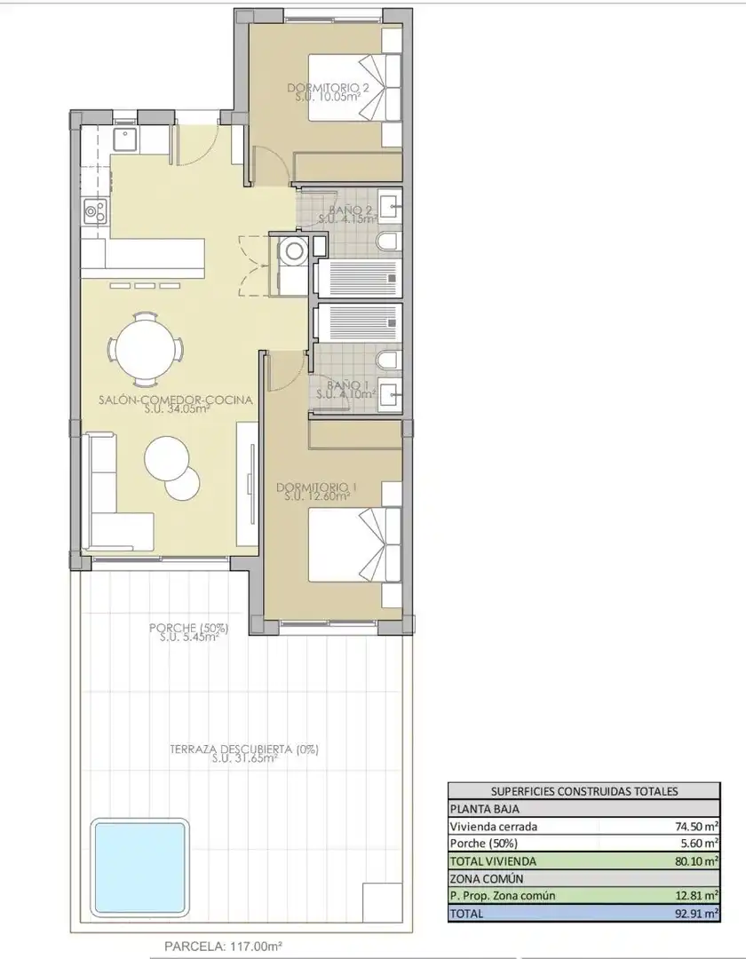 Apartament en venda en Rojales amb Aire condicionat, Calefacció i Jardí privat