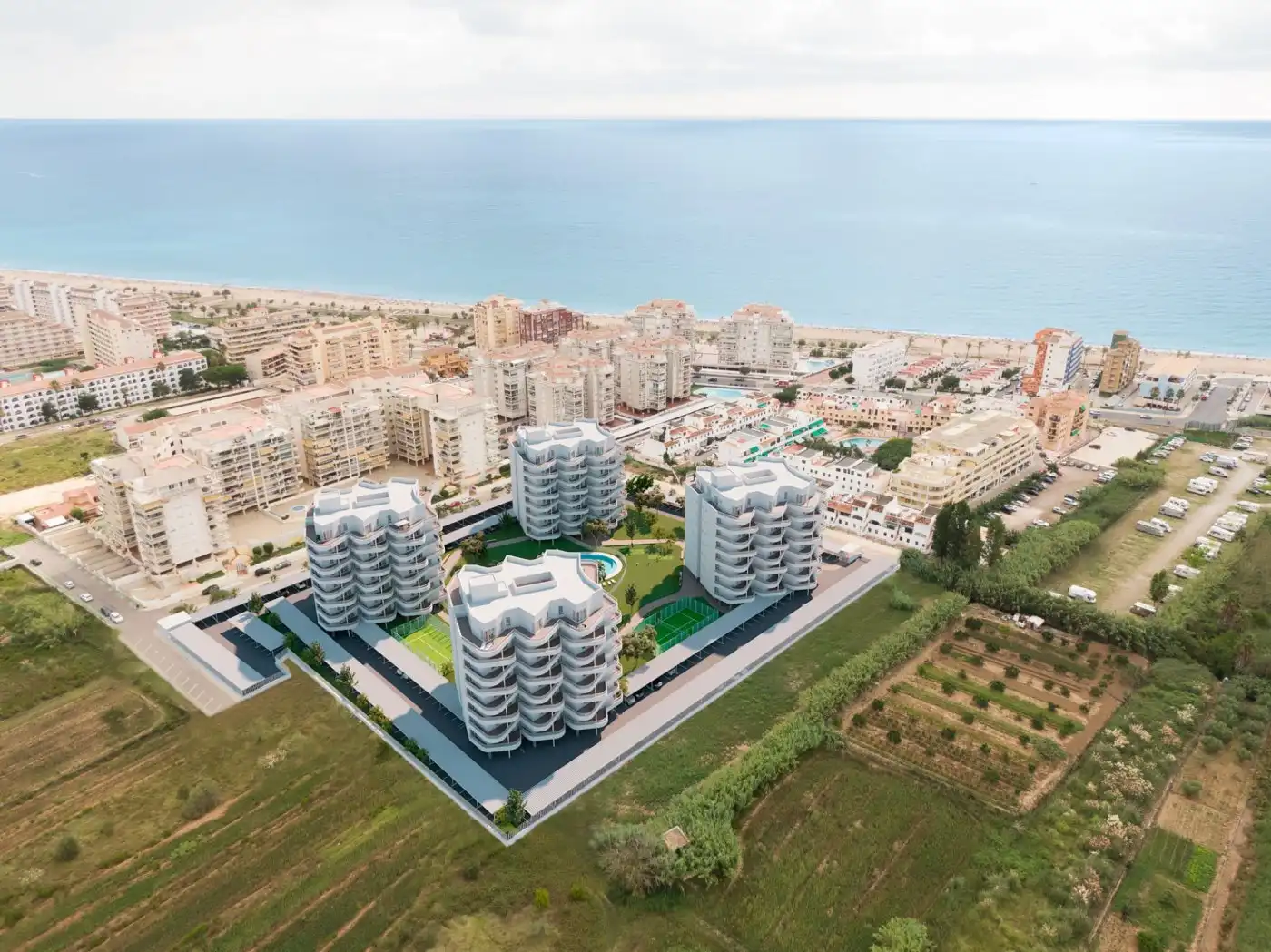 Vista exterior de Ático en venta en Peñíscola / Peníscola con Calefacción, Jardín privado y Terraza