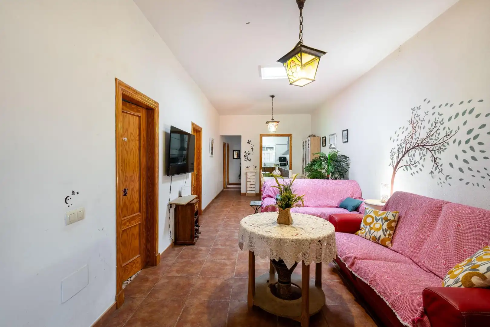 Sala de estar de Casa o chalet en venta en Alhama de Almería con Jardín privado y Terraza