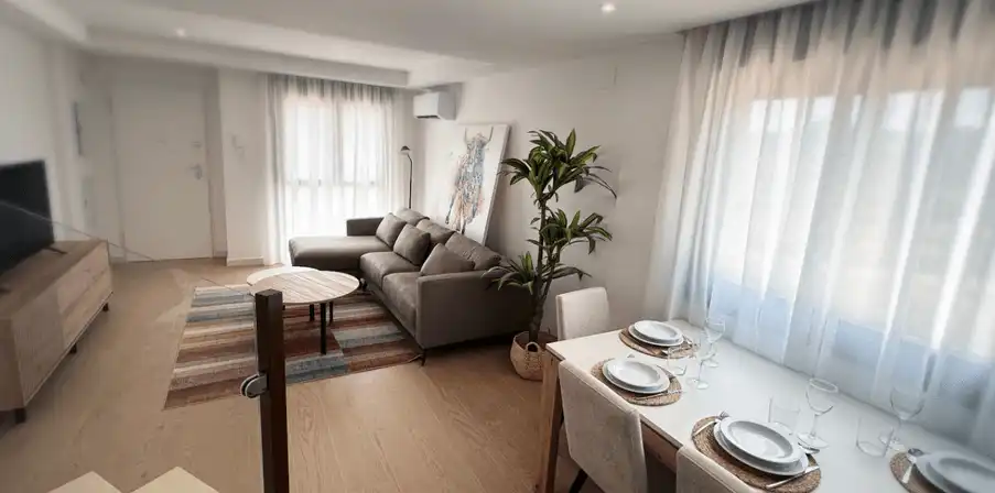 Sala de estar de Casa adosada en venta en La Unión con Aire acondicionado, Terraza y Piscina