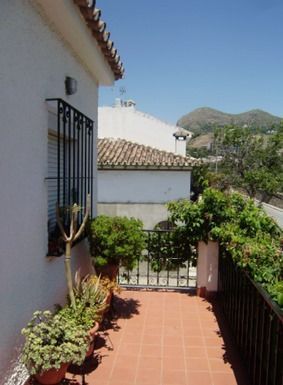 Außenansicht von Einfamilien-Reihenhaus zum Verkauf in Málaga Capital mit Klimaanlage, Heizung und Terrasse