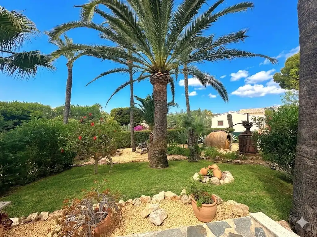 Jardín de Casa o chalet en venta en Moraira con Aire acondicionado, Calefacción y Jardín privado