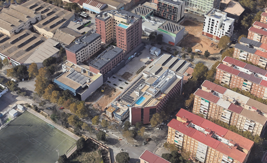 Exterior view of Industrial buildings for sale in  Barcelona Capital
