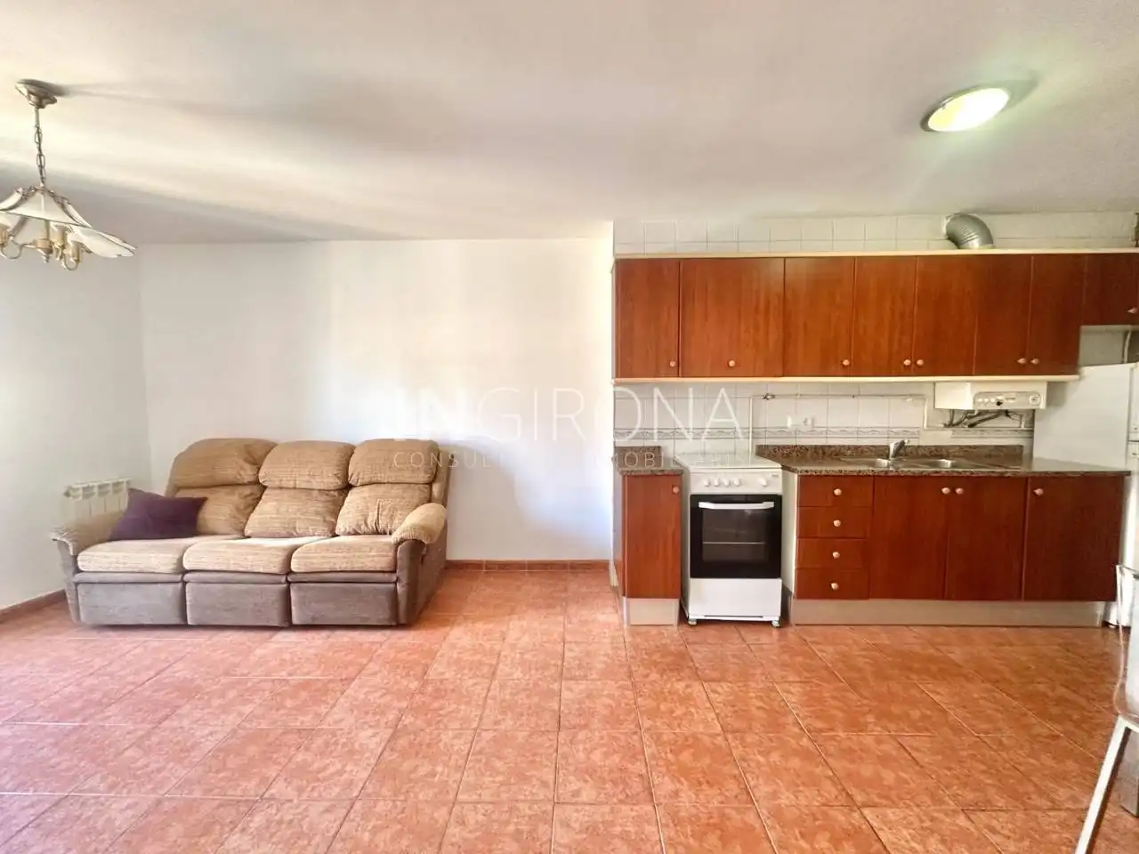 Sala de estar de Piso de alquiler en Girona con Calefacción, Amueblado y Balcón