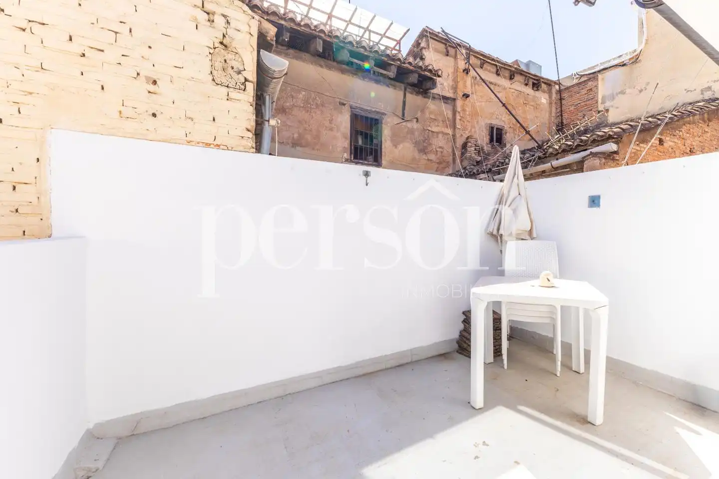 Terrace of Study for rent in Valencia  with Air Conditioner, Parquet flooring and Terrace