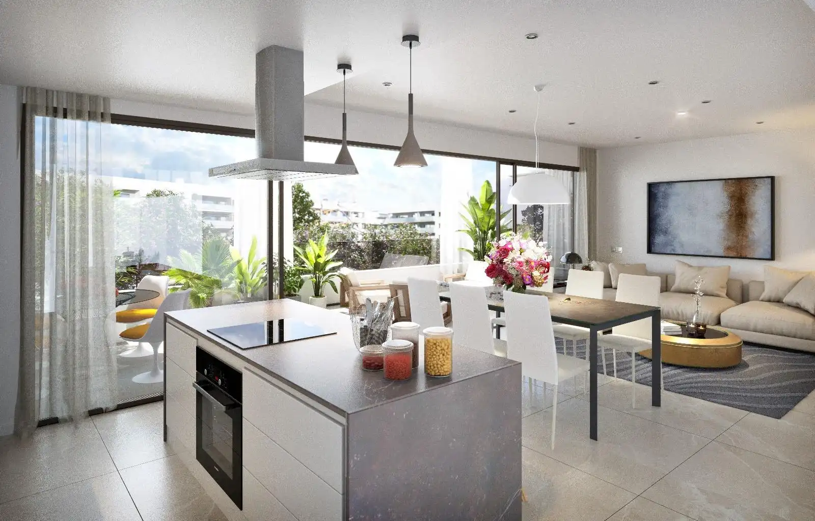 Cocina de Piso en venta en Sant Joan d'Alacant con Aire acondicionado, Terraza y Piscina