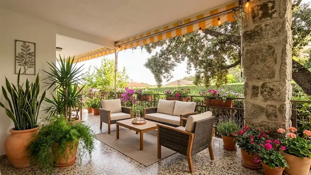 Terrassa de Casa o xalet en venda en Valdemorillo amb Calefacció, Jardí privat i Terrassa