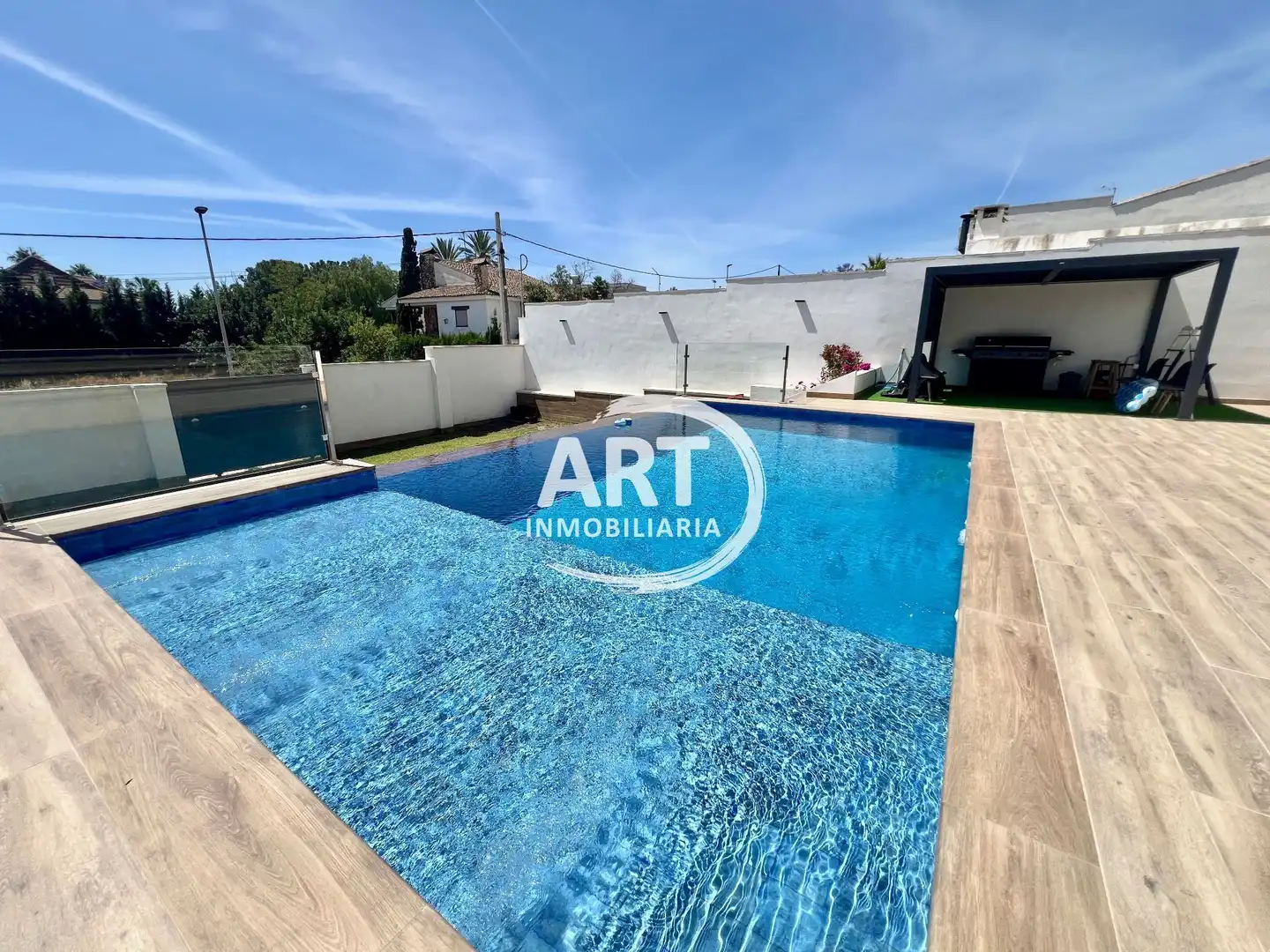 Swimming pool of Houses for sale in San Antonio de Benagéber  with Air Conditioner, Heating and Private garden
