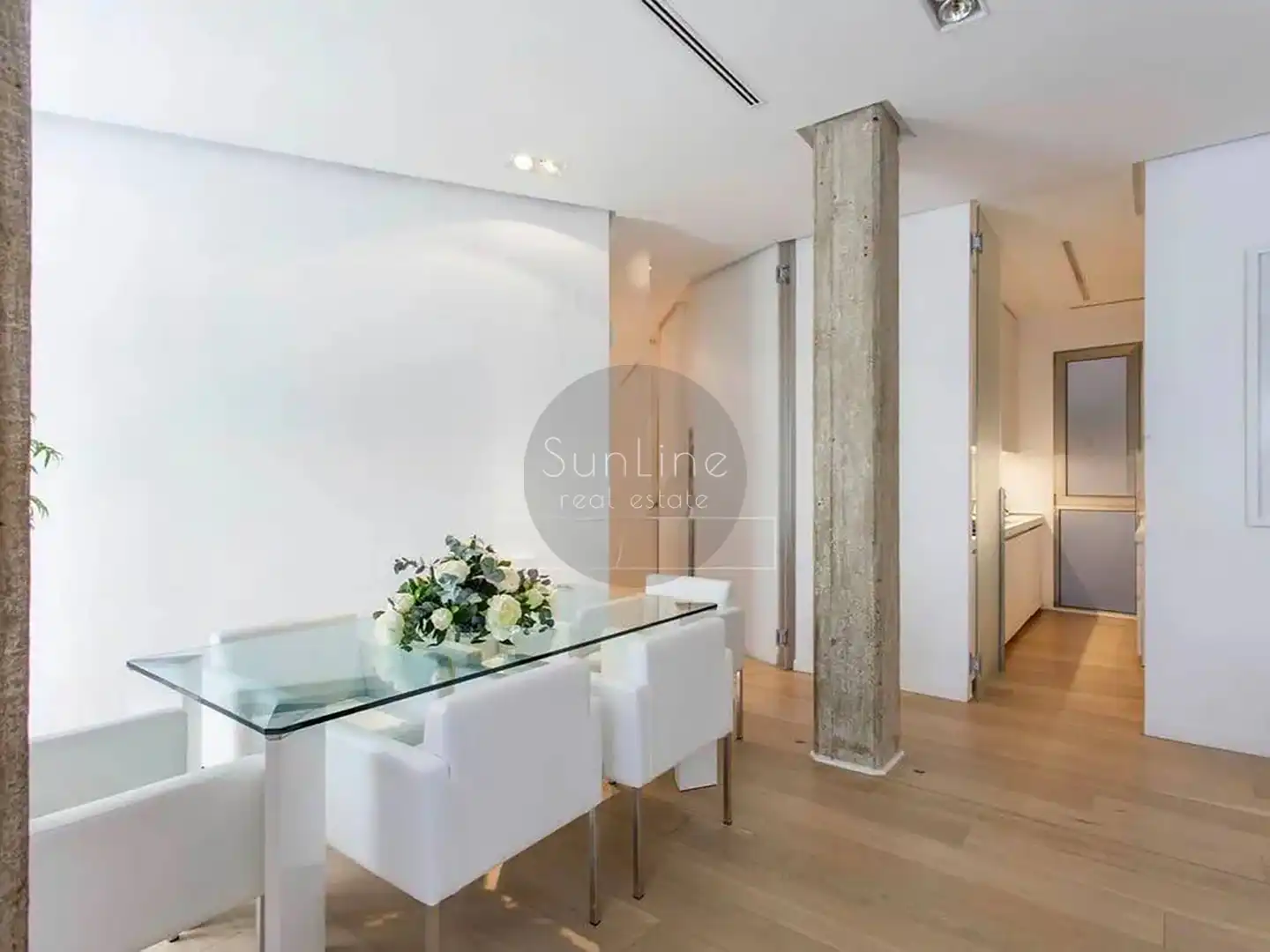 Dining room of Flat for rent in Valencia  with Air Conditioner, Furnished and Pets allowed