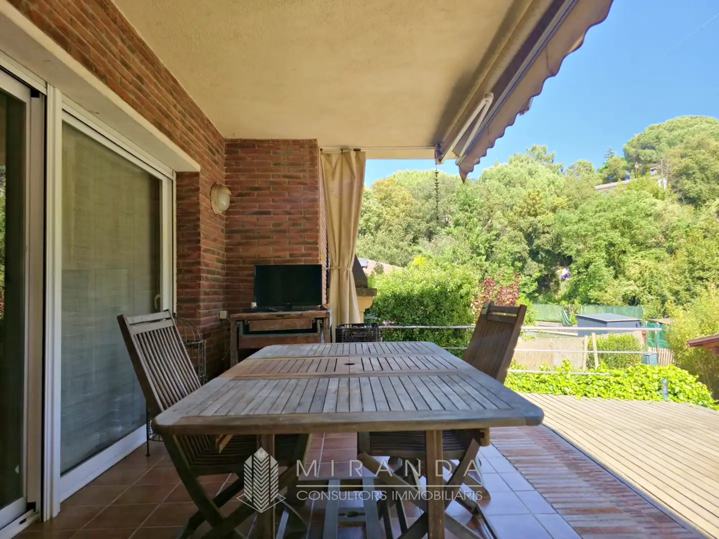 Terrassa de Casa o xalet en venda en Sant Pere de Vilamajor amb Aire condicionat, Calefacció i Jardí privat